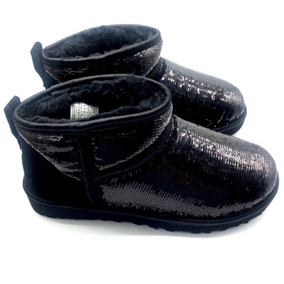UGG Classic Mini Mirror Ball Ankle Boots - Picture 1 of 6